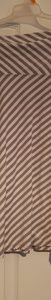 Grey & White striped skirt.